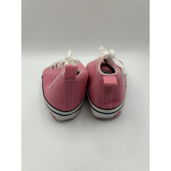 Infant Classic Canvas Baby Girl Crib Shoes Soft Sole Size 3 Shower Gift 12 Month - Picture 6 of 9